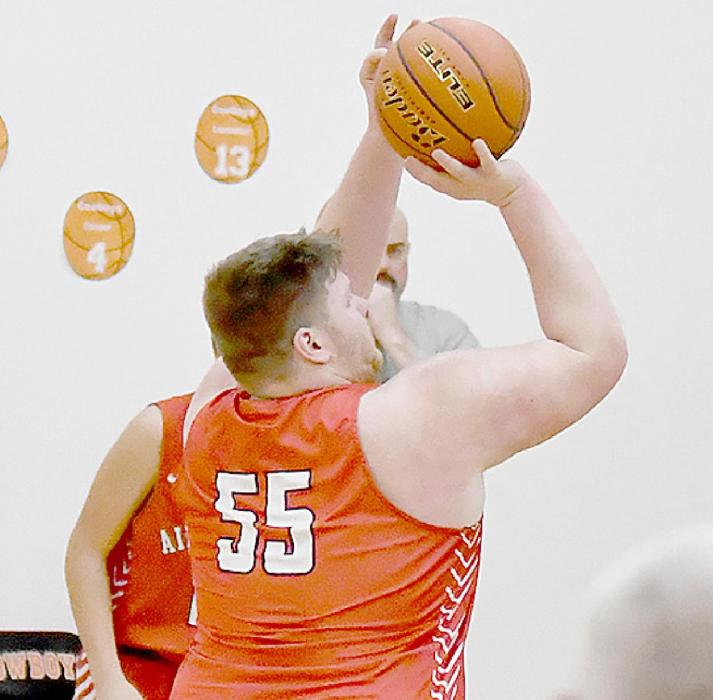 Gabe Allen was one of the five senior starters. He sunk a three-pointer to kick off the Dawgs’ scoring game, and went on to grab four rebounds and make an assist.