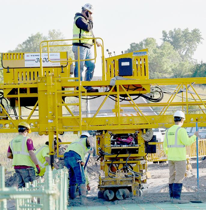 Bridge Deck Poured on the Sand Draw Bridge