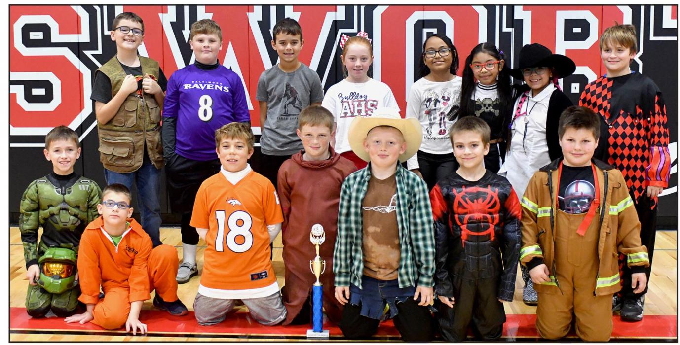 The October Class of the Month was Mrs. Strelow’s 4th grade class. The 4th graders pictured are (Front Row - Left to Right): Max Hasenohr, Kolter Mizner, Nathan Fernau, Newt Smidt, Luke Lewis, JJ Nelson and Beau Ortner; (Back Row - Left to Right): Leighton Konkoleski, Leightn Smith, Drew Palmer, Isabelle Arens, Julia Arellano Ramirez, Andrea Manoatl Sedeno, Jaxon Haskell and Cody Carroll. Not pictured: Mrs. Strelow.