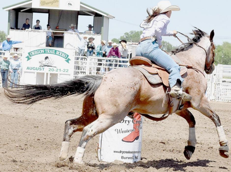 Summer Richardson competed in Barrel Racing at the NHSRA State Finals taking 8th place with a time of 18.451. Photo by Steve Moseley of York