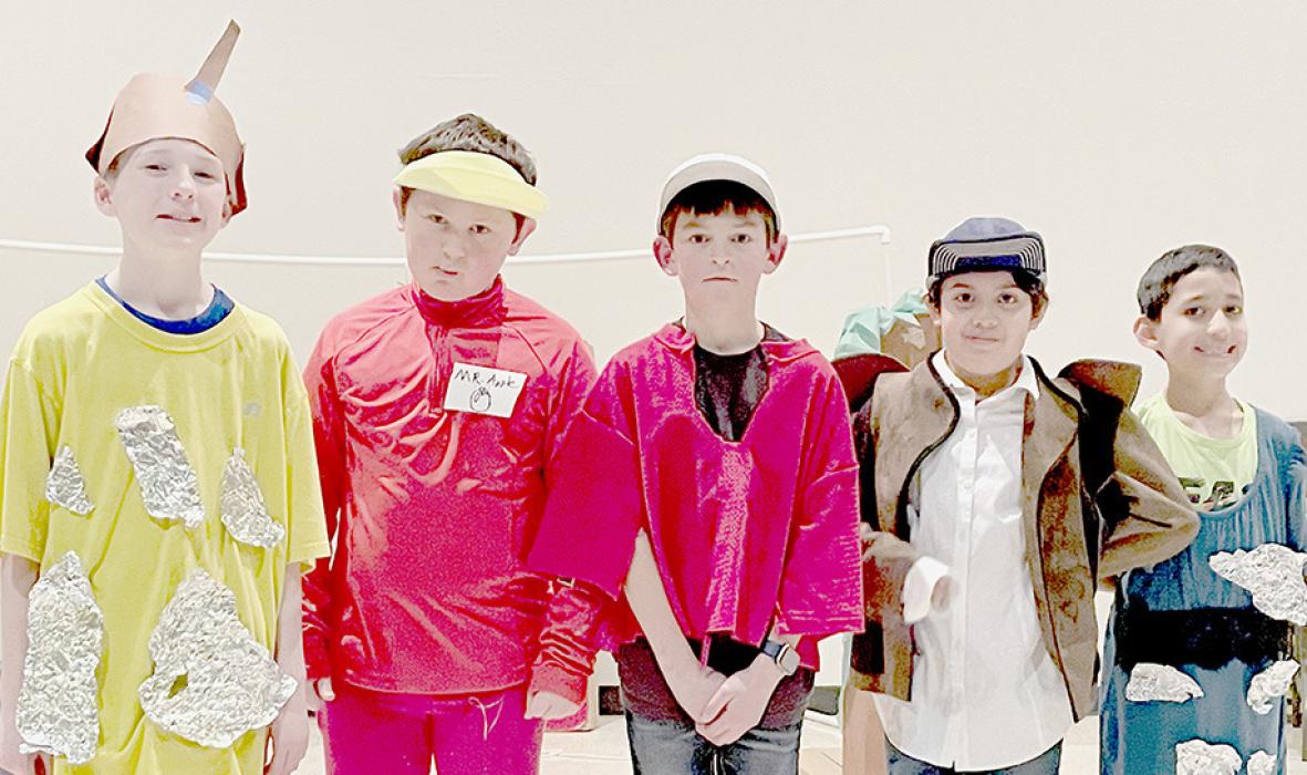 The 4th grade DI Team were (Left to Right) Rex Lammers, Quade Jones, Dash Rathe, Diego Godoy Gramajo and Adiel Macias Villalobos. This team competed at Regional DI competition on Saturday, February 25th in Omaha, where they placed 1st.