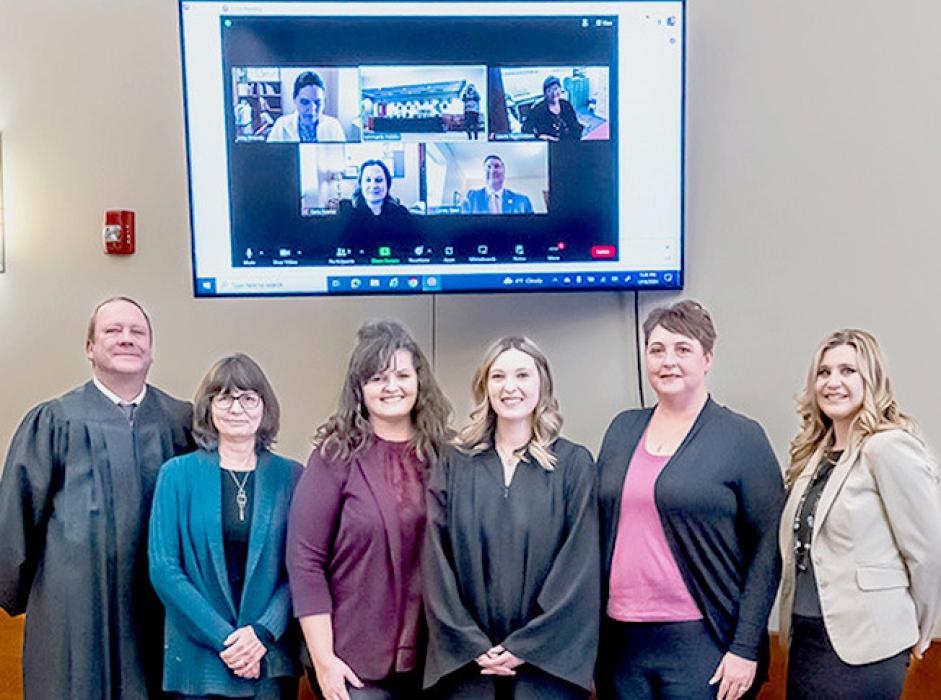 The Investiture of Michaela Hobbs as Clerk Magistrate, Cherry County Court, Eighth Judicial District