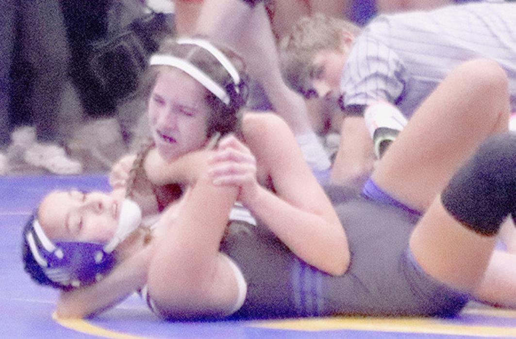Megan Jones took second place in the 140 lb. weight class at Sandhills Valley Invitational.