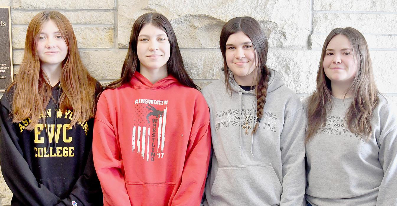 Environmental and Natural Resources: (Left to Right): Lura Hodge, Kadence Fletcher, Braxton Fletcher and Jakelynn Minor.