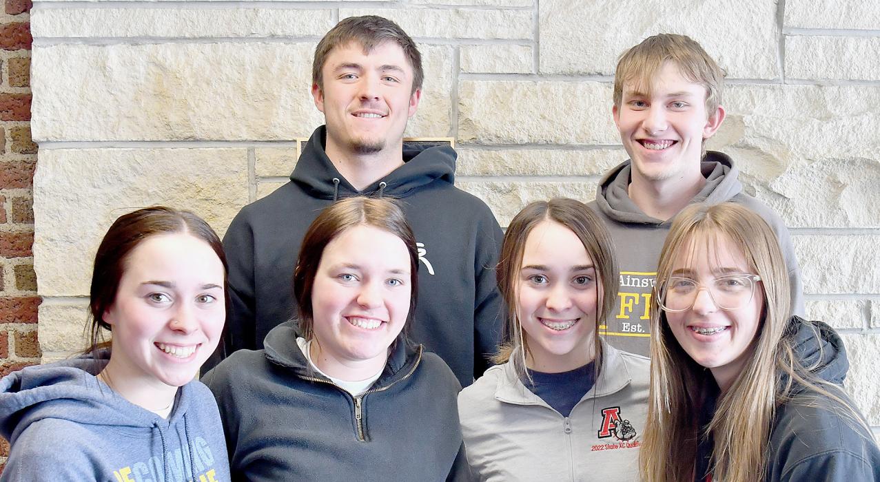 Parliamentary Procedure: (Back Row - Left to Right): Trey Appelt and Airyan Goochey; (Front Row - Left to Right): Terrin Barthel, Gracie Kinney, Tessa Barthel and Makenzy Cheatum.