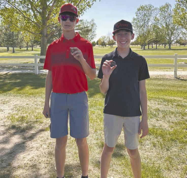 Drew Palmer (left) placed second at the Ainsworth Invite and Callen Pierce (right) won the Ainsworth Invite. The team placed second overall at their home invite.