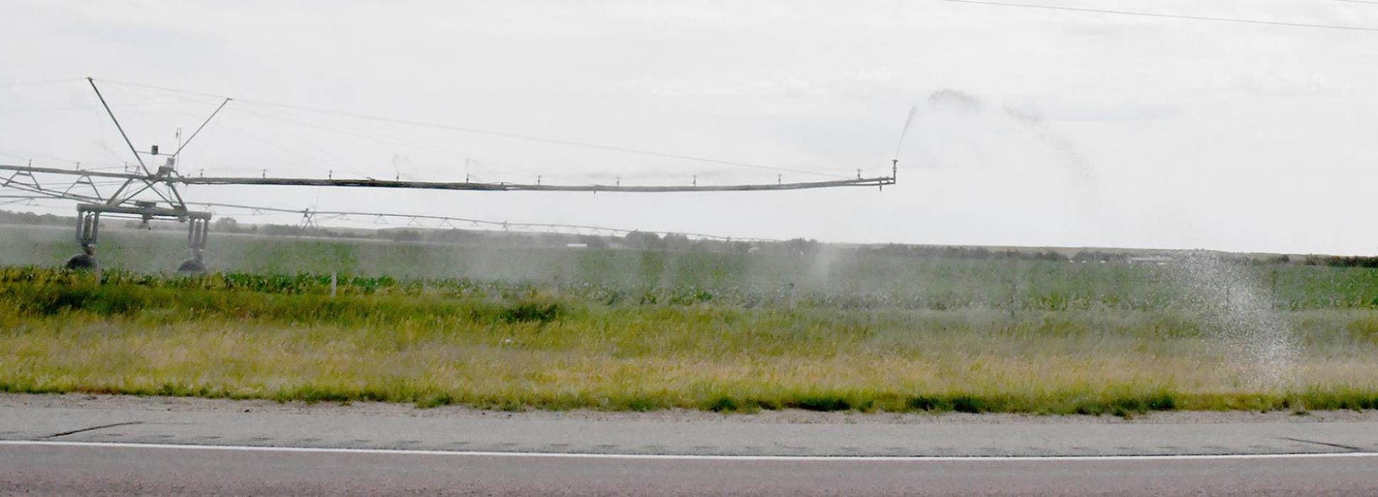 Friendly Reminder ... Keep Pivot Streams Away from Roadways