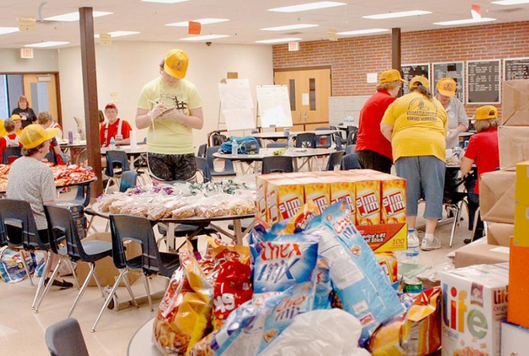 Ainsworth Community Schools Facility Used as a Red Cross Station During Fire Disaster