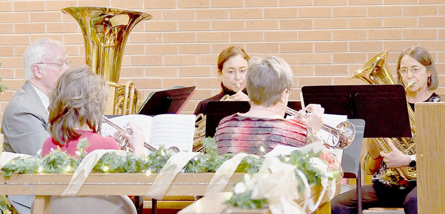 The Brass Quintet of Dr. Melvin Campbell, Erin Rathe, Kim Bejot, Wendy Allen and Deb Walker performed several numbers during the concert.