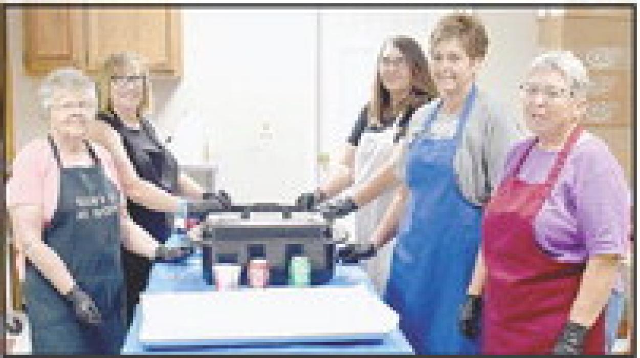 These ladies prepared all the sandwiches for the Free Beef Feed.