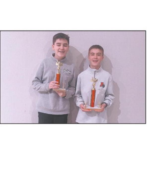 ACS recently hosted its annual spelling bee for first through eighth grade students. The final winner was Blake Hansmeyer (right), Leighton Konkoleski (left) was the runner up. Check out the individual grade results on page four of this week’s issue.
