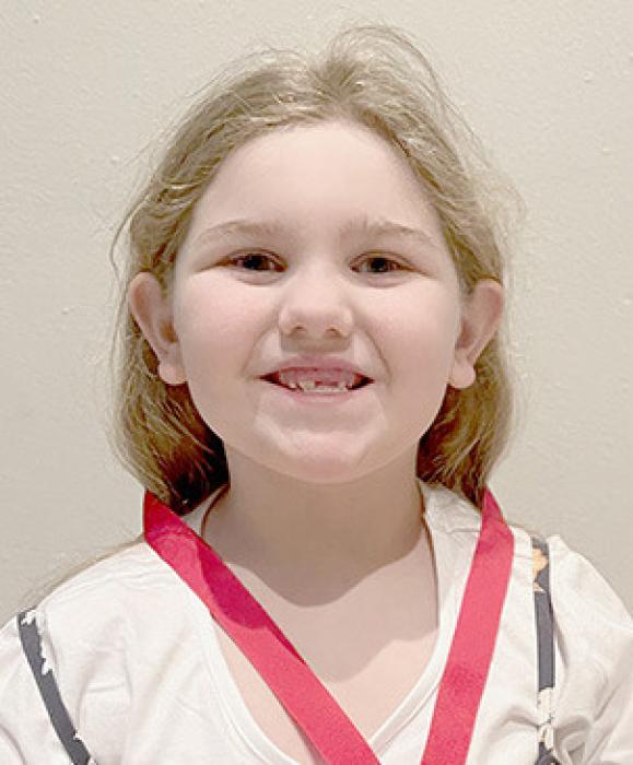 Sophia Gilbert Kindergarten - She has made so much growth throughout the school year. She complies with the rules set before her on the playground, classroom, and in the hallway. She is making nice gains in all academic areas and is becoming a really good reader. She is kind to all people and is eager to help whenever she can. She also gives really nice hugs. Keep working hard Sophia!
