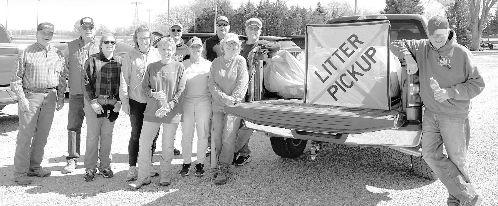 The Lions Club picked up over 10 bags of trash during its spring Highway 20 cleanup on April 19.