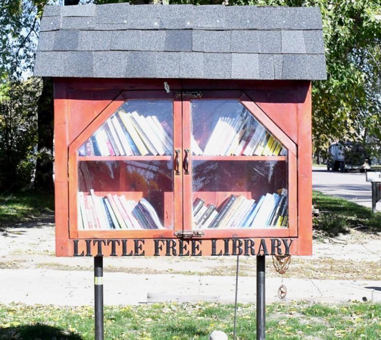 The first “Little Free Library” in Ainsworth has been installed in front of Jean Hunt’s house at 325 N. Walnut Street. It is stocked and ready for readers to check out books.