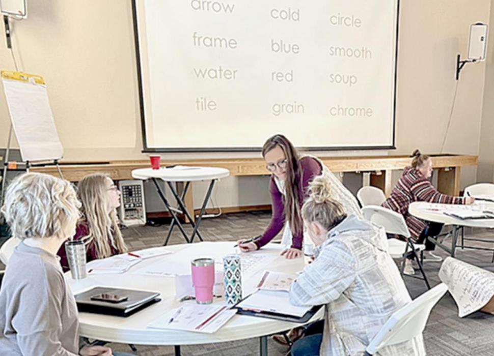 KBR Leadership Academy participants broke out into groups for their Leadership II session for an activity. Photo by Springview Herald