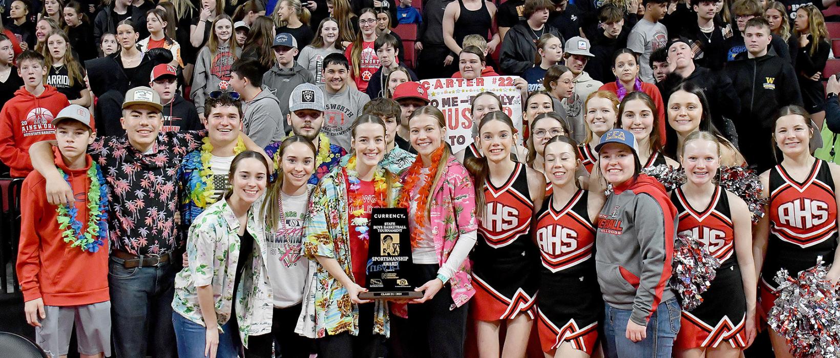 Ainsworth Student Body Wins Class D1 Sportsmanship Award
