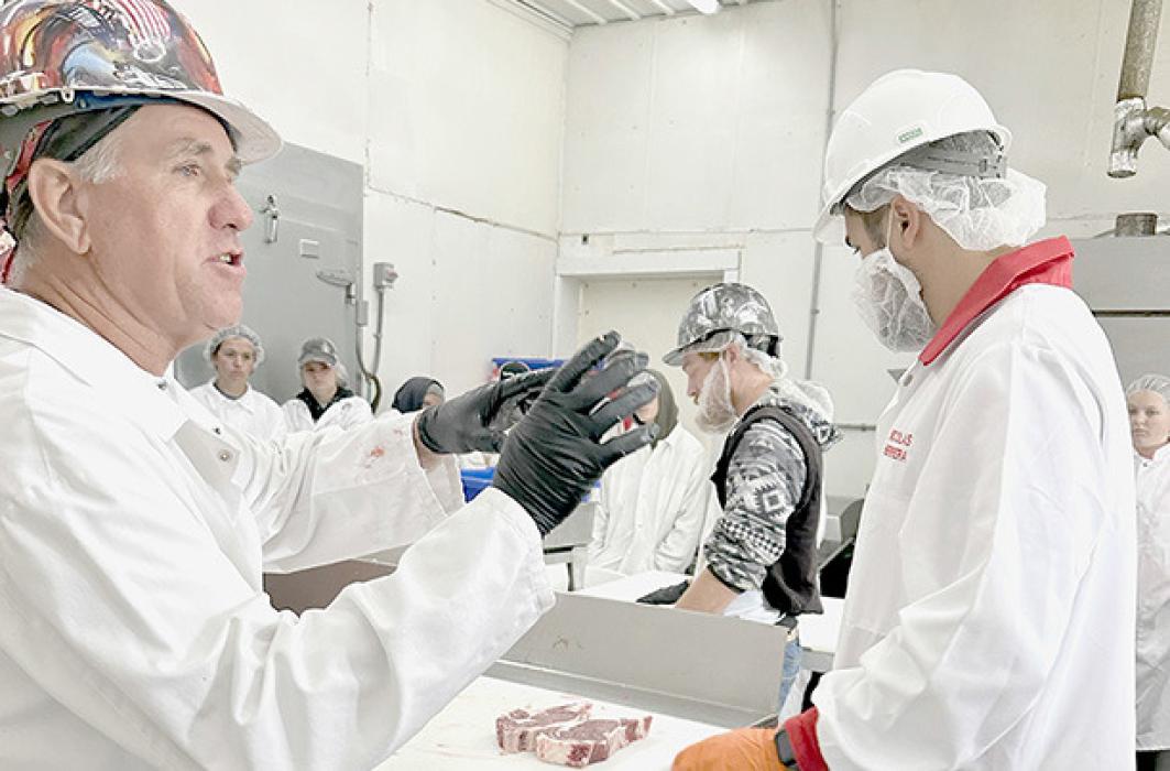 Jim Pinney, Husker Meats owner, explained how the locker functions on a day-to-day basis.