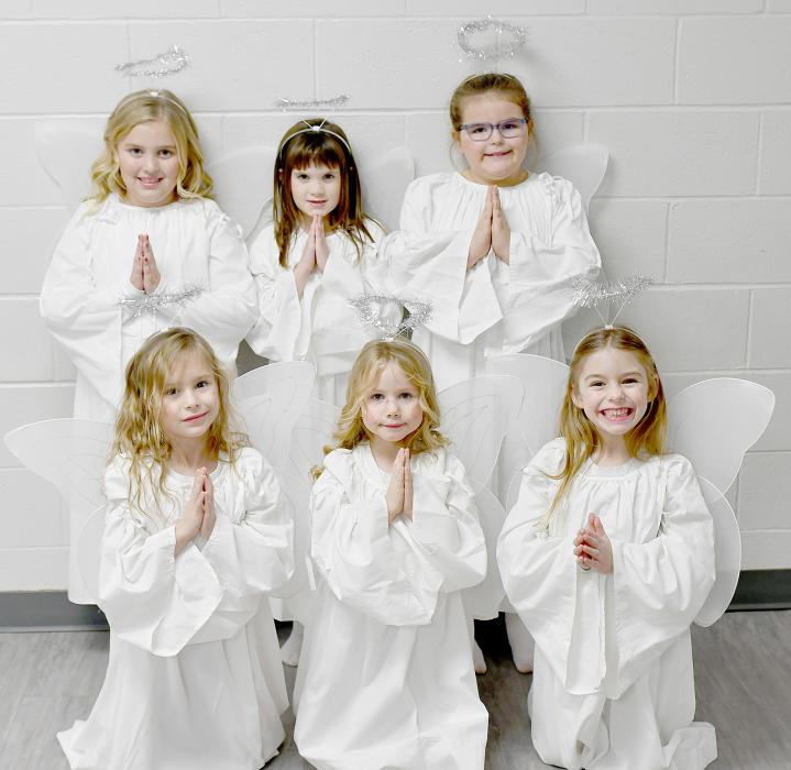 Singing “Away in the Manger” at the 62nd Annual Community Christmas Pageant held on Sunday evening, December 3rd, were these five young girls who served as the angels. They are (Front Row - Left to Right): Samantha Keller, Isabelle Woodson and Luna Schroeder; (Back Row - Left to Right): Dallyn Dailey, Hazel O’Hare and Aubrey Konkoleski. More pictures from the Ainsworth Women’s Club Christmas Pageant will run in our Christmas edition on Wednesday, December 20th.