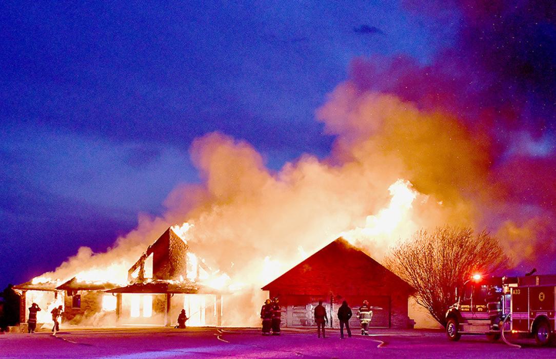 Westcott Residence Destroyed by Fire