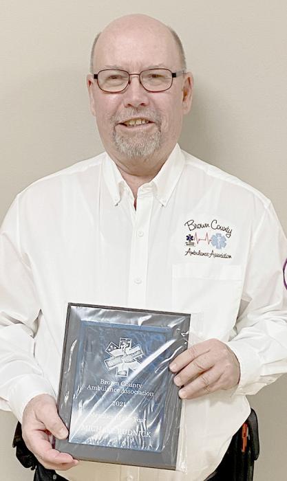 Brown County Ambulance recognized Mike Rudnick as the 2021 Member of the Year.