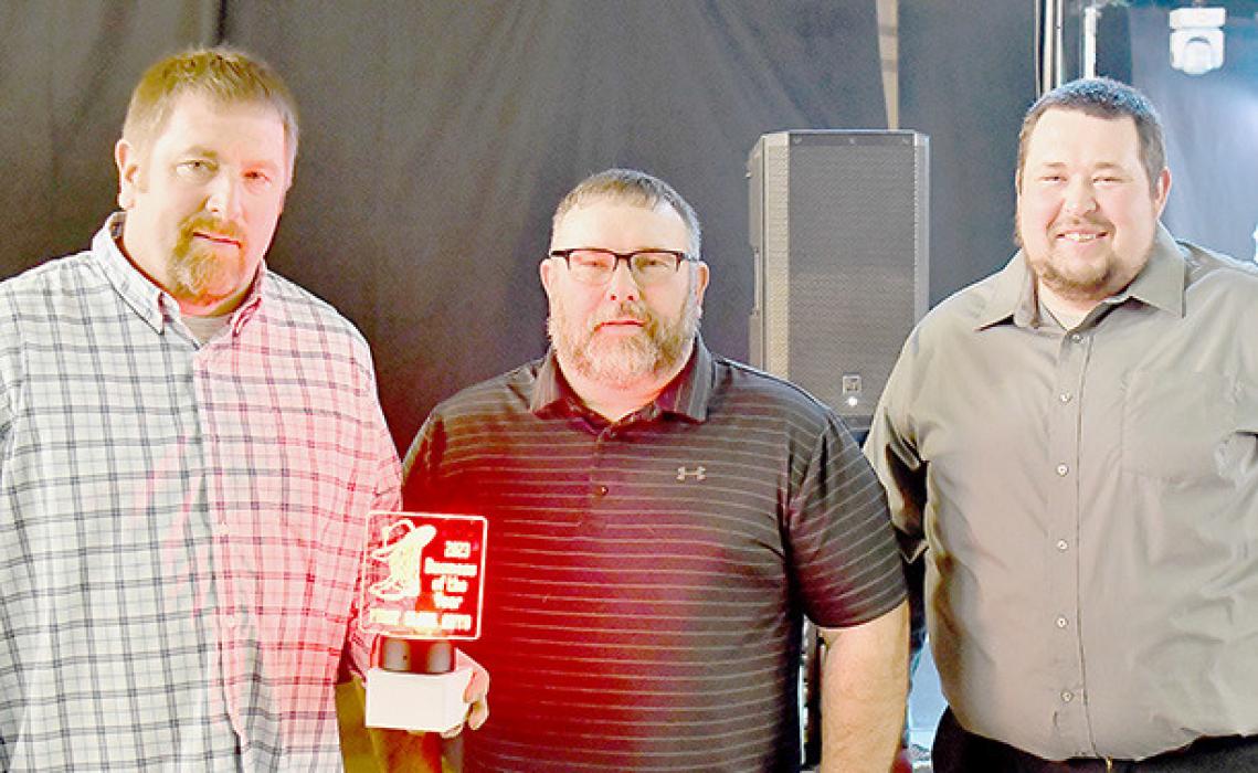 First Class Auto was named the 2024 Outstanding Business of the Year. Receiving the award were owners, Tony Buckles (left) and Clint Painter (center). The award was presented by Chamber Board member Willie Kackmeister (right). This award recognizes a business that contributes to the economic growth and quality of life in Ainsworth and that practices professional conduct, community involvement and exceptional customer service.
