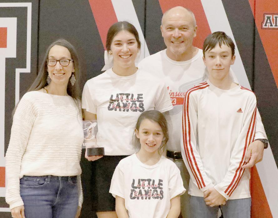 Katherine Kerrigan was named the 2024 Youth of the Year. “The Youth of the Year” Award is designed to honor a well-rounded, responsible youth who demonstrates exceptional achievements in academics, community/organizational involvement, and leadership. Katherine is pictured with her family.