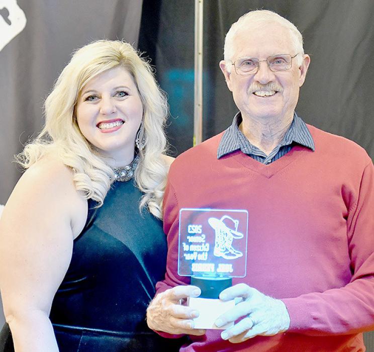 Joel Ferris was named the 2024 Senior Citizen of the Year and was presented the award by Board Member Sheena Ferris. “The Senior Citizen of the Year” award is designed to honor an individual who has been influential in the growth of our community, who has served as a positive role model for others, and who personifies Ainsworth's spirit.