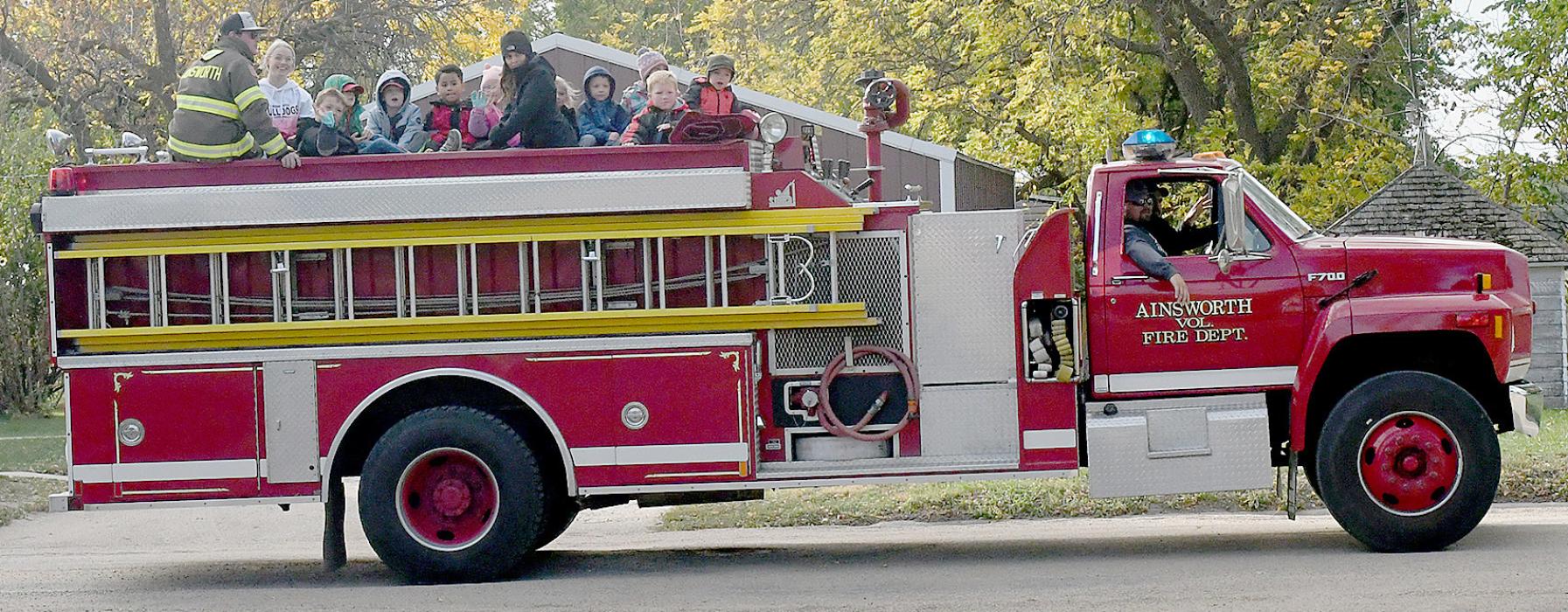 Ainsworth Firemen Share Tips on Fire Safety During Fire Prevention Week
