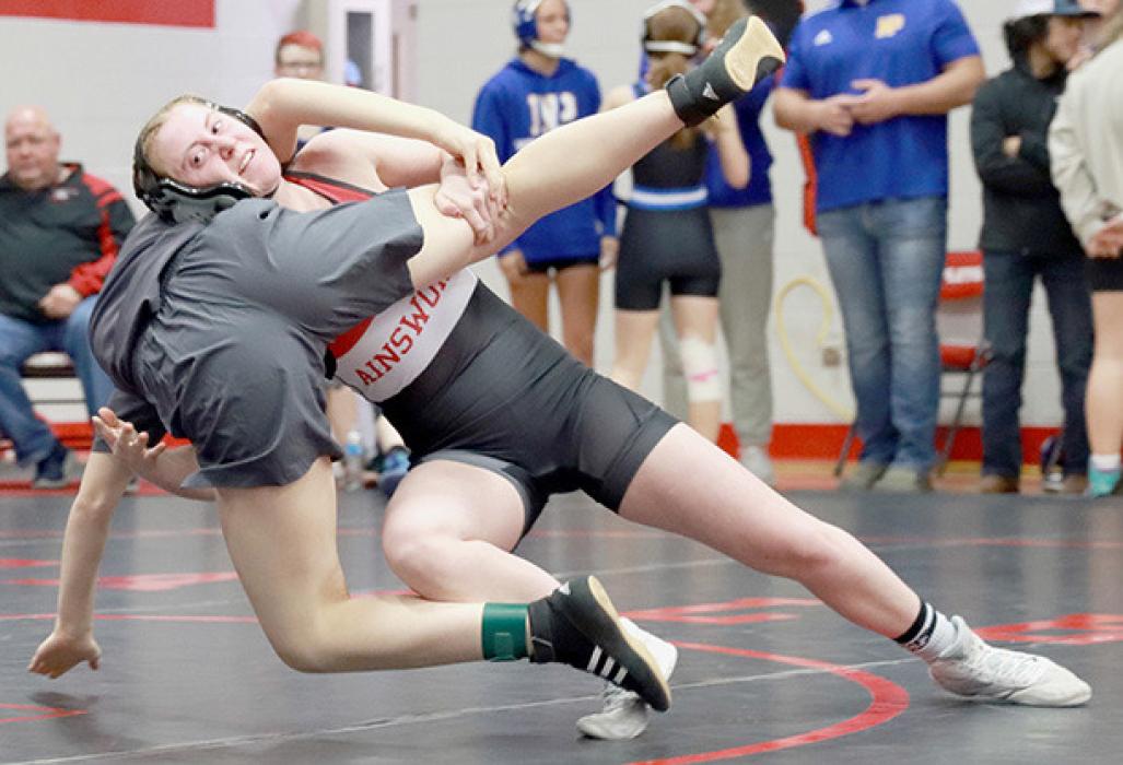 Tatum Nickless, 110 lb. weight class, took third place in her weight class at the Stapleton Tournament.