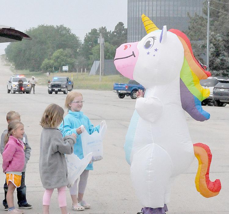 2nd place winner went to Sandy Pine - GJW Pigs with the Unicorn winning 3rd place as Long Pine Business and Recreation - Tube Rentals.