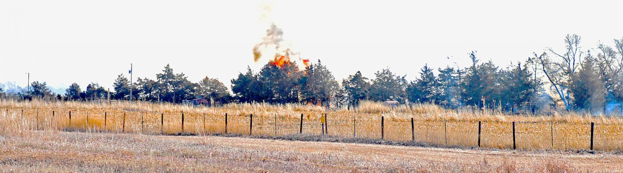 Ainsworth and Johnstown Fire Departments Called to Grass Fire Four Miles West of Ainsworth