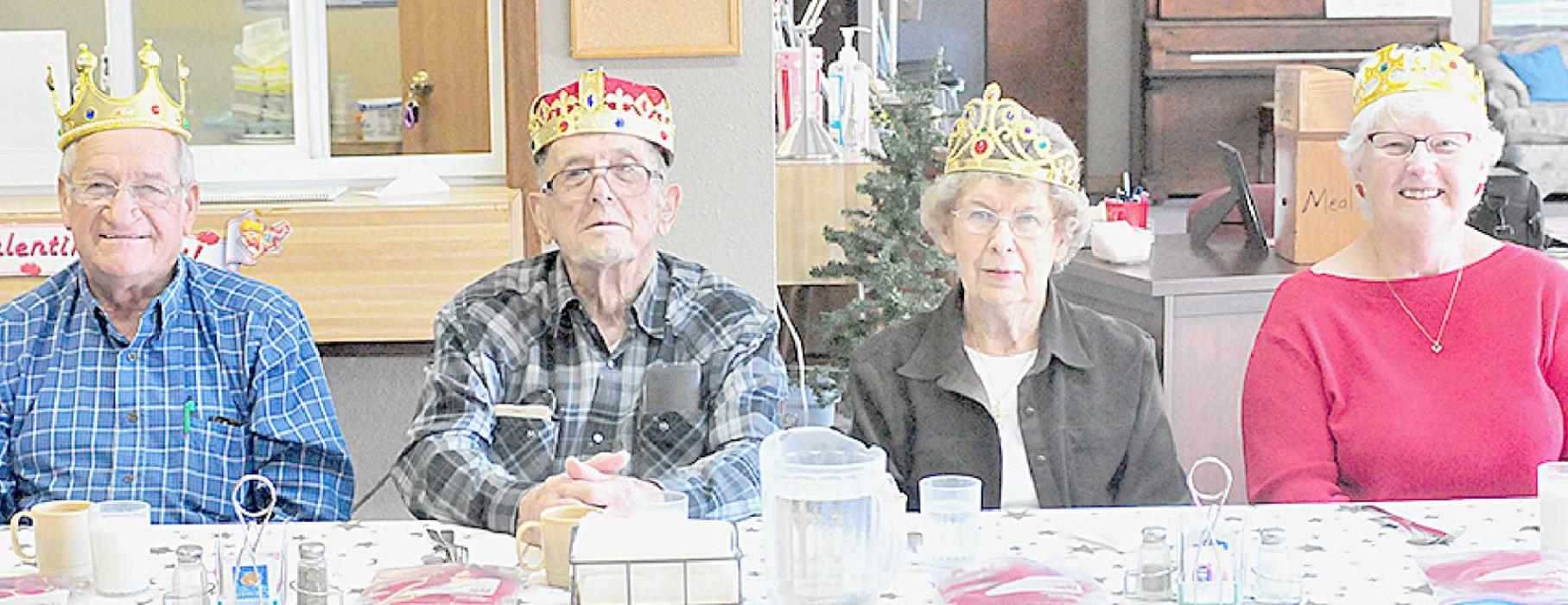 Harrs and Luthers Crowned Ainsworth Senior Center’s Valentine Day Royalty