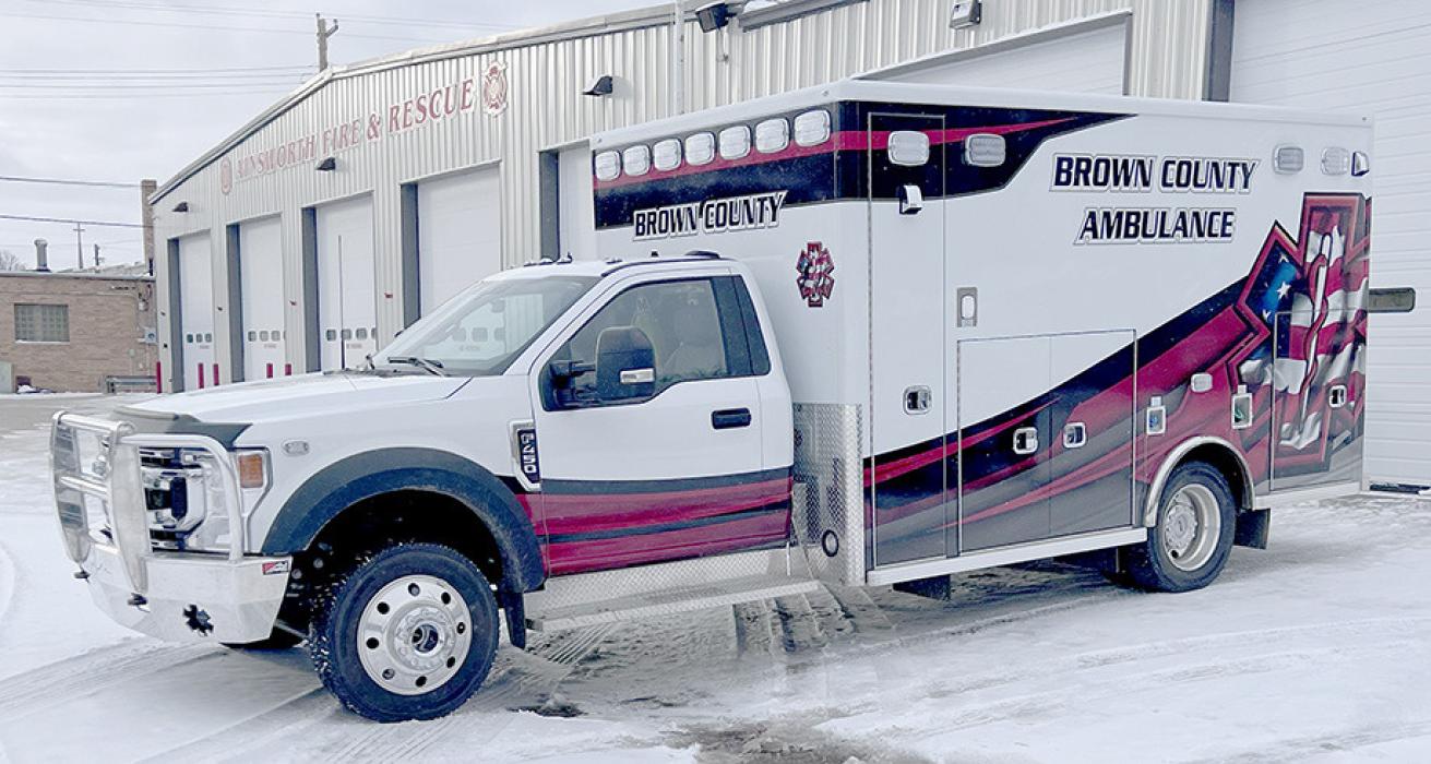 Telemedicine equipment has been installed in the two primary ambulances used by the Brown County Ambulance Association.