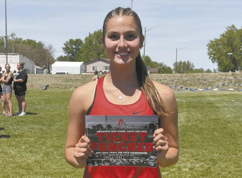 Junior Willa Flynn will compete in the shot put at 9:30 a.m. and the 4x400 meter relay at 5:55 p.m. on Saturday, May 23.