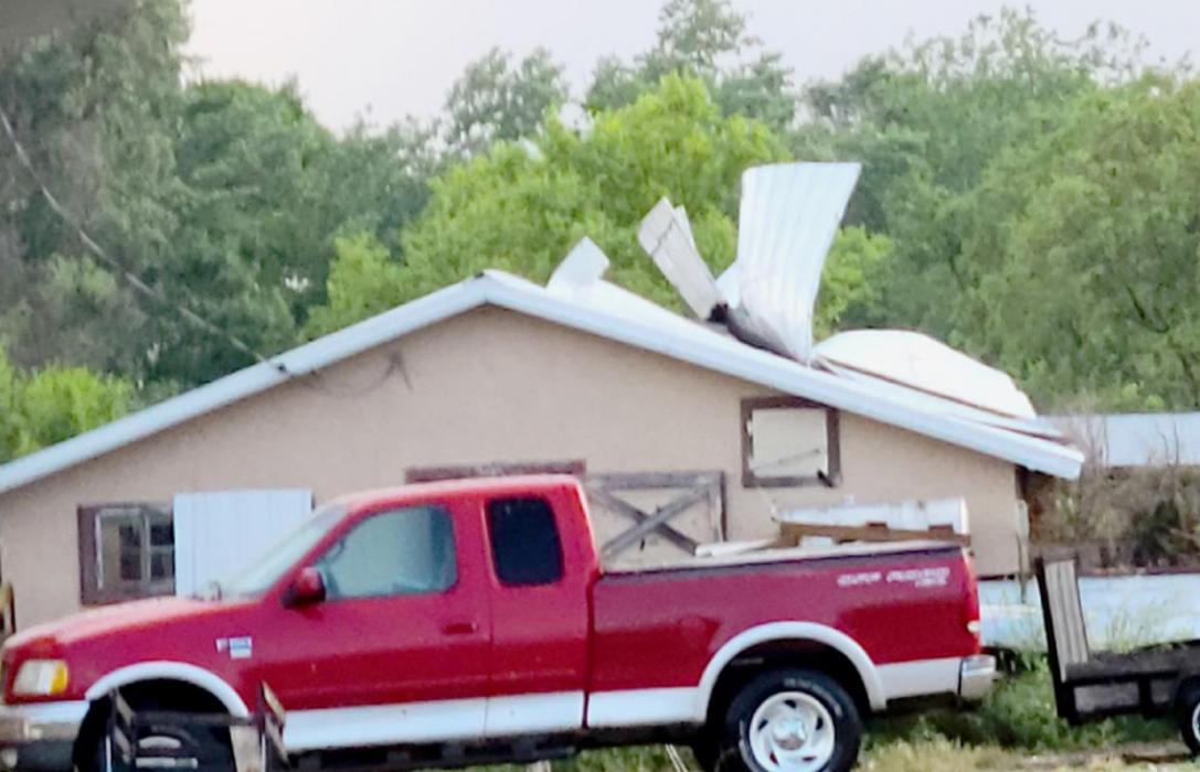 Storm Damages Area with High Winds and Hail
