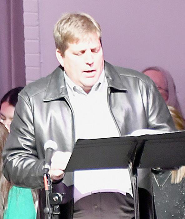 Jason Nelson sang “O Holy Night”. 