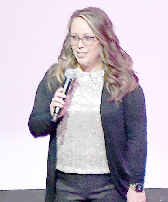 On behalf of the Ainsworth Women’s Club Tiffany Barthel gave the welcome. 