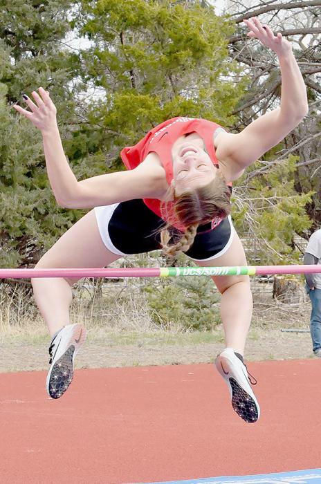 Kendyl Delimont took first place in the Girls High Jump clearing the bar at 5’ 1”.