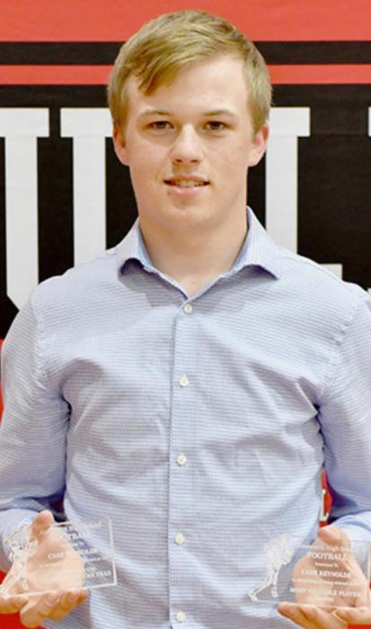 Cash Reynolds was the 2020-2021 Boys Golf MVP, the 2021-2022 Football MVP, and was selected amongst the football team for the Bryan Moody Teammate Award for the second year in a row.