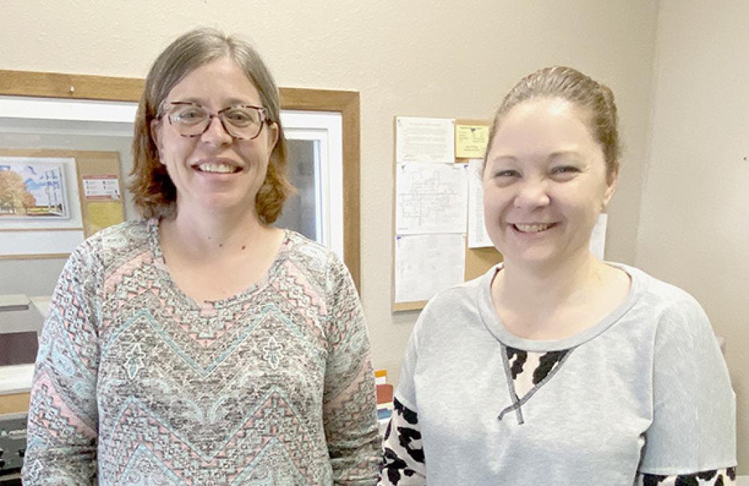 Sarah Price (left) officially took over the duties as the Ainsworth Senior Center’s manager. Briana Lawrenz’s (right) last day was on Thursday, January 5, 2023.