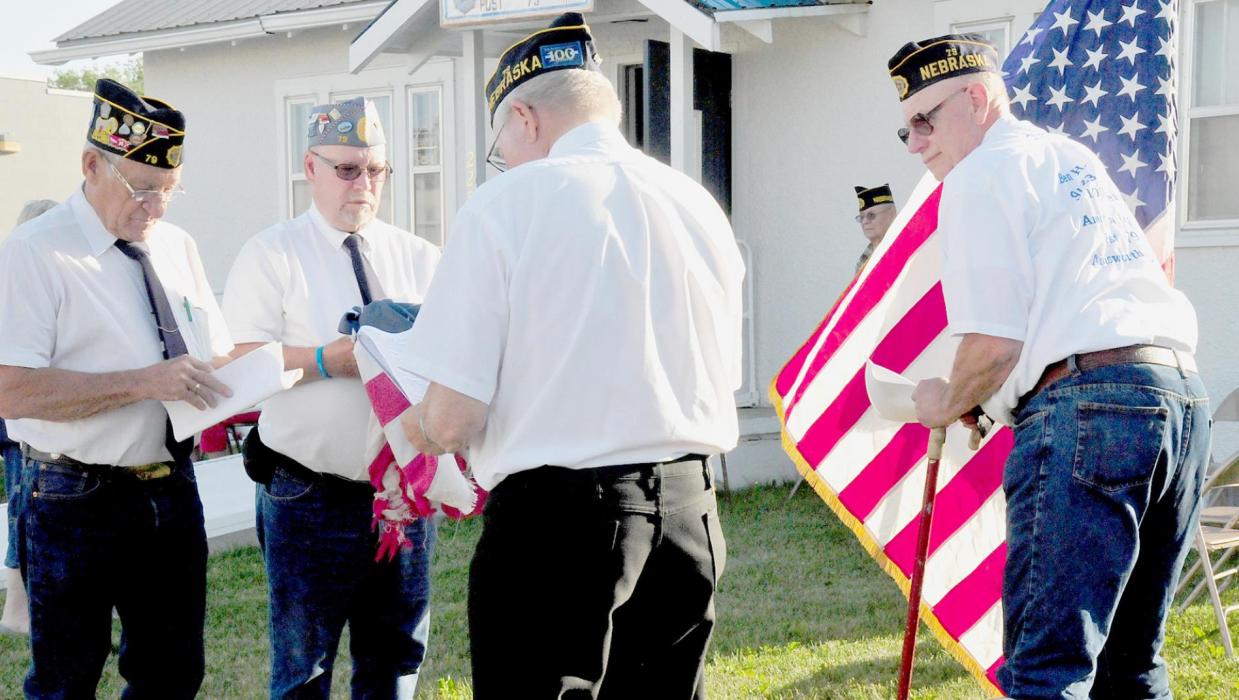 Unserviceable Flags Ceremony Performed on June 14th by Legion