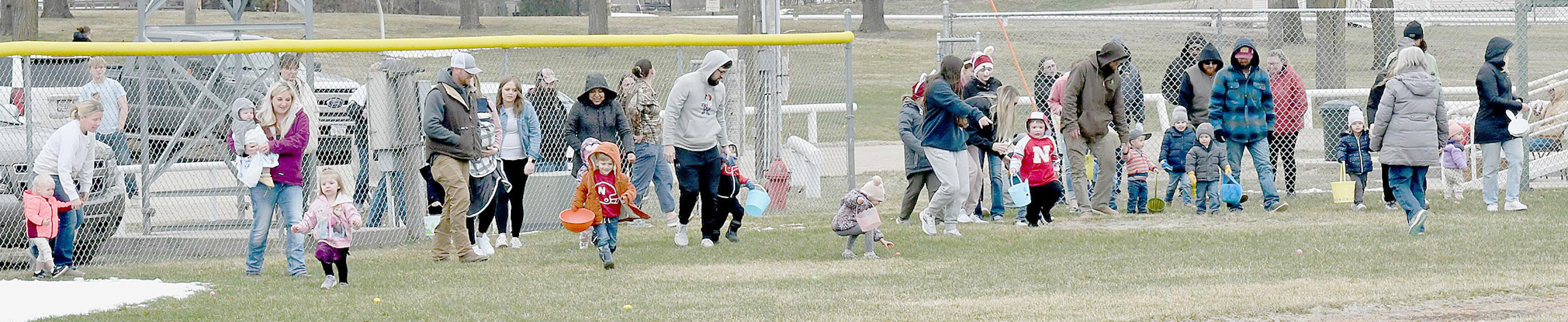 Cool Temperatures Greeted Easter Egg Hunters at the American Legion and Auxiliary Hunt on March 30th