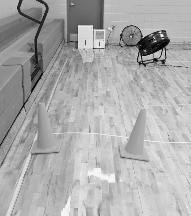 Both Ainsworth Gymnasium Floors Nonfunctional; Questionable for Beginning of Fall Sports
