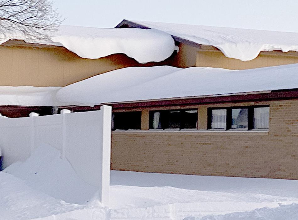 It is always interesting following a snow storm to look at how Mother Nature uses wind to sculpture the snow.