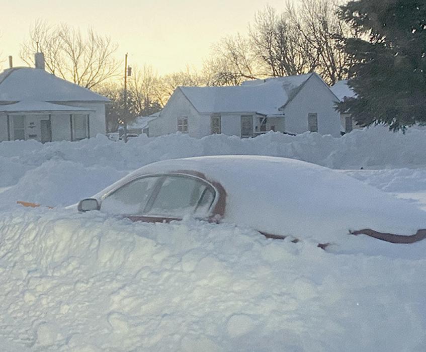 Residents waited out the storm and had to dig out their vehicles after the snow plows went past.