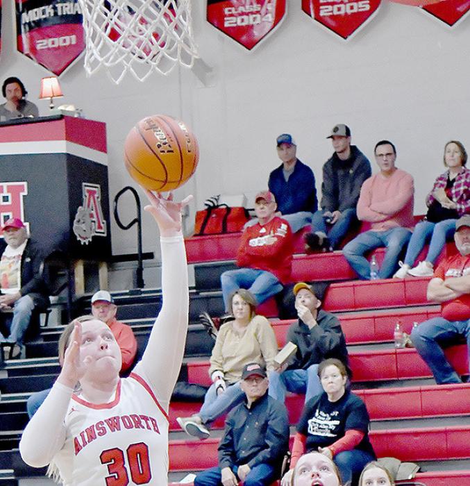 Jocelyn Good led the Lady Bulldogs with 14 points and 9 rebounds against the McCook Lady Bison.