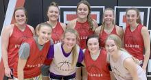 Leaders returning for Girls Bulldog Basketball this year include (Front Row - Left to Right): Madelyn Goochey, Kendyl Delimont, Emma Sears and Kerstyn Held; (Back Row - Left to Right): Elizabeth Wilkins, Kaitlyn Nelson, Karli Kral, Bria Delimont and Cameryn Goochey. Athletes not pictured are Saylen Young, Jocelyn Good and Breanna Fernau.