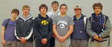 Qualifiers for the 2021 State Wrestling Tournament include: Owen Hansen, Jordan Vosika, Rylan Peck, Taron Serr, Rhoss Oliver, Tucker Even, and Gunnar Stephens.