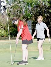 Jordan Beatty taps in after a great long put that was just short of going in the cup.