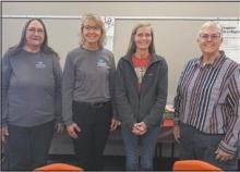 Ainsworth VITA volunteers (left - right) Gail Irwin, Brenda Davis, Kay Anderson, Linda Moody, and Lydia Moody (not pictured) went through rigorous training to become volunteers for this program. The volunteers must pass the IRS Volunteer test yearly to stay certified.